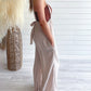 Boho Trendy Overall Tie Back Strap Jumpsuit with Pockets