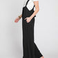 Boho Trendy Overall Tie Back Strap Jumpsuit with Pockets