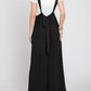 Boho Trendy Overall Tie Back Strap Jumpsuit with Pockets
