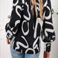 Bohemian Printed Loose Lantern Sleeve Blouse