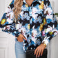 Bohemian Printed Loose Lantern Sleeve Blouse