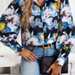 Bohemian Printed Loose Lantern Sleeve Blouse