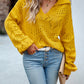 Bohemian Women's Open Knit Lantern Sleeve Sweater