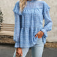 Bohemian Floral Long Flutter Sleeve Romantic Blouse