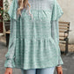 Bohemian Floral Long Flutter Sleeve Romantic Blouse