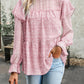 Bohemian Floral Long Flutter Sleeve Romantic Blouse