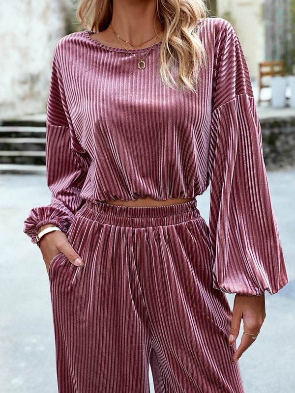 Top and online pants set