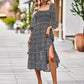Bohemian Romance Square Neck Off the Shoulder Fall Midi Dress