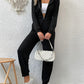 Boho Long Sleeve Half Zip Workwear Fall Jumpsuit