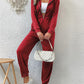 Boho Long Sleeve Half Zip Workwear Fall Jumpsuit