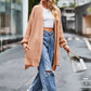 Boho Women's Solid Color Loose Knitted Cardigan Sweater with Pockets