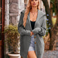 Boho Women's Solid Color Pocket Long Cardigan Sweater Coat