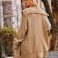 Boho Women's Solid Color Pocket Long Cardigan Sweater Coat