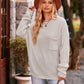 Boho Dolman Sleeve Solid Color Pocket Pullover Sweater