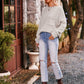 Boho Dolman Sleeve Solid Color Pocket Pullover Sweater