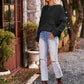 Boho Dolman Sleeve Solid Color Pocket Pullover Sweater