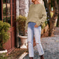 Boho Dolman Sleeve Solid Color Pocket Pullover Sweater