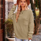 Boho Dolman Sleeve Solid Color Pocket Pullover Sweater