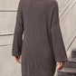 Boho Women's Solid Color Long Sleeve Sweater Dress