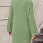 Boho Women's Solid Color Long Sleeve Sweater Dress