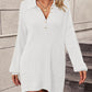 Boho Women's Solid Color Long Sleeve Sweater Dress