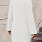 Boho Women's Solid Color Long Sleeve Sweater Dress