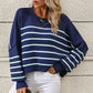 Boho Round Neck Knitted Pullover Striped SweaterBoho Round Neck Knitted Pullover Striped SweaterBoho Round Neck Knitted Pullover Striped Sweater