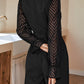 Boho Career Women's Black Long Sleeve Elegant Jumpsuit