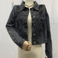 Boho Country Western Ripped Denim Rhinestone Tassel Cropped Jacket