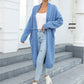 Bohemian Long Length Knit Cardigan Tassel Trim Duster