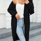 Bohemian Long Length Knit Cardigan Tassel Trim Duster