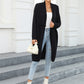 Bohemian Long Length Knit Cardigan Tassel Trim Duster