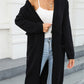 Bohemian Long Length Knit Cardigan Tassel Trim Duster