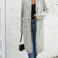 Bohemian Long Length Knit Cardigan Tassel Trim Duster