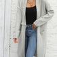 Bohemian Long Length Knit Cardigan Tassel Trim Duster