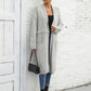 Bohemian Long Length Knit Cardigan Tassel Trim Duster