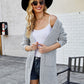 Bohemian Ribbed Solid Color Cardigan Sweater Jacket