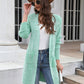 Bohemian Ribbed Solid Color Cardigan Sweater Jacket