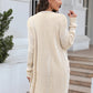 Bohemian Ribbed Solid Color Cardigan Sweater Jacket