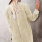 Bohemian Corduroy Lapel Button Up Casual Shirt