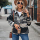 Boho Western Aztec Pattern Collared Pocket Jacket