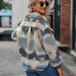 Boho Western Aztec Pattern Collared Pocket Jacket