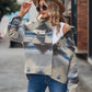 Boho Western Aztec Pattern Collared Pocket Jacket