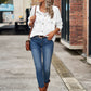 Bohemian Casual Waffle Knit Long Sleeve Pocket Shirt