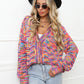 Bohemian Rainbow Bright Knit Cardigan Jacket