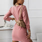 Boho Sexy V-Neck Long Sleeved Ruffle Wrap Mini Dress
