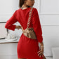 Boho Sexy V-Neck Long Sleeved Ruffle Wrap Mini Dress