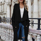 Bohemian Long Knitted Lapel Cardigan Duster Jacket