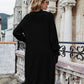 Bohemian Long Knitted Lapel Cardigan Duster Jacket