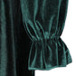 Bohemian Holiday Long Sleeve Surplice Wrap Velvet Dress
